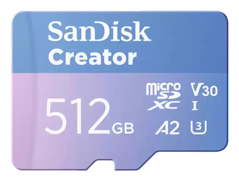 Image of SanDisk Creator - flash memory card - 512GB - microSDXC UHS-I SDSQXAV-512G-GN6MS