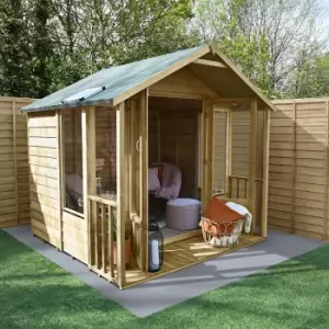Image of 7' x 7' Forest Oakley Double Door Apex Summer House (2.32m x 2.13m)