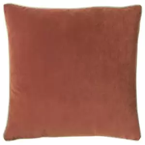 Image of Furn Cohen Velvet Cushion Cover (One Size) (Brick Red) - Brick Red