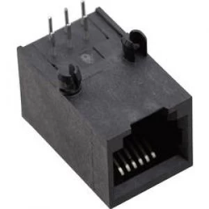 Image of BEL Stewart Connectors SS64600 020F SS64600 020F RJ12 Socket horizontal mount Black