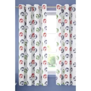 Image of Catherine Lansfield Eat Sleep Football Pencil Pleat Curtains