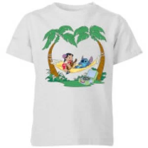 Image of Disney Lilo And Stitch Play Some Music Kids T-Shirt - Grey - 7-8 Years