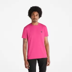 Image of Timberland Dunstan River Slim-fit T-Shirt For Men In Pink Pink, Size S