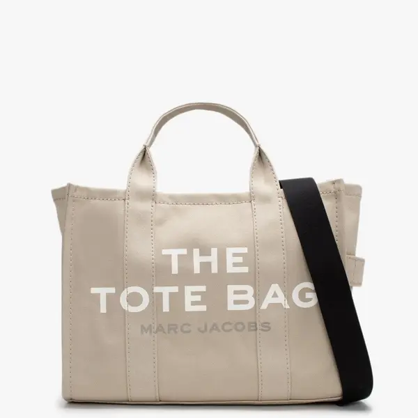 Image of Marc Jacobs Womens The Medium Beige Canvas Tote Bag In Beige