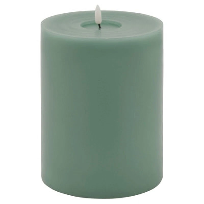 Image of Luxe Collection Melt Effect 6X8 Sage LED Wax Candle
