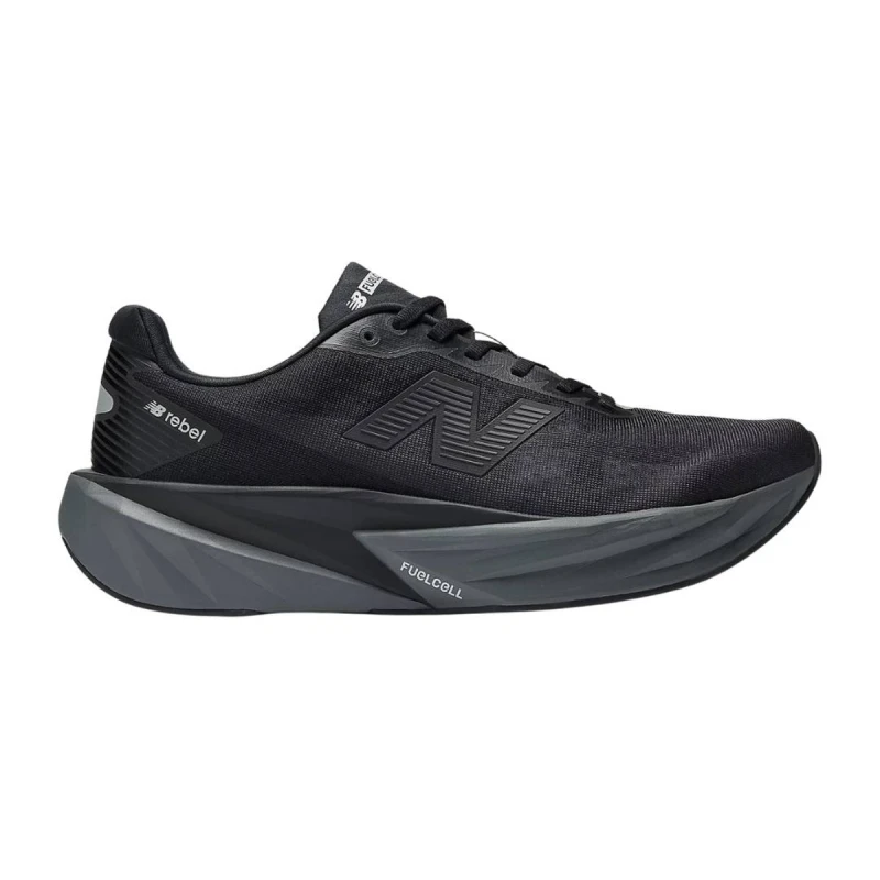 Image of New Balance FuelCell Rebel v5 Black SS26 Shoes, Size 43 - EUR