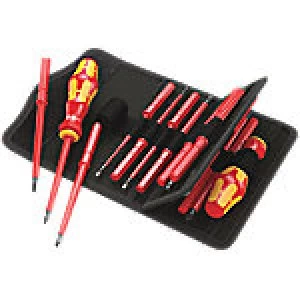 Image of Wera Kraftform Kompakt 17 Piece VDE Interchangeable Screwdriver Set