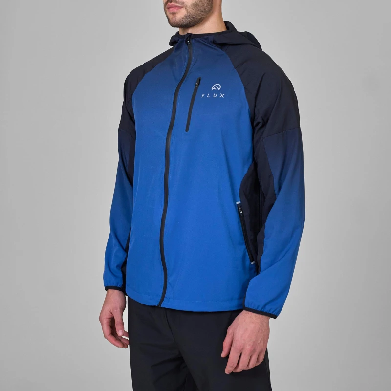 Image of Flux Active Gradient Jacket Mens Black/Cobalt male Small