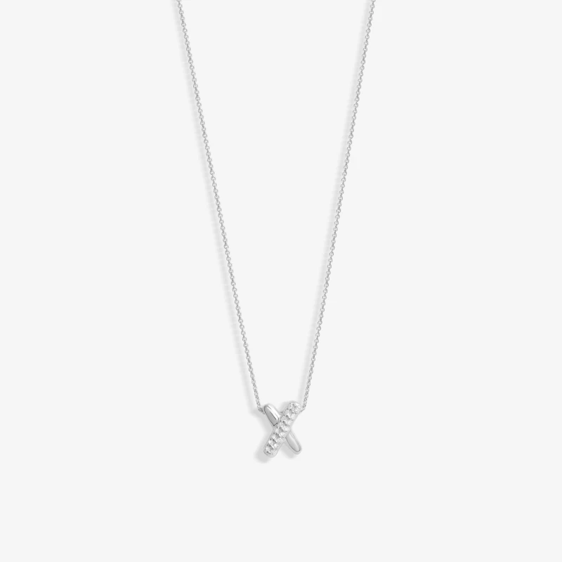 Image of Simply Silver Sterling Silver 925 Kiss Pendant Silver