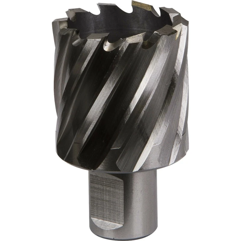 Image of Loops 37mm x 25mm Depth Rotabor Cutter - M2 Steel Annular Metal Core Drill 19mm Shank Metallics