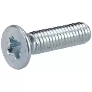 Image of R-TECH 337069 Pozi Countersunk Machine Screws BZP M3 12mm - Pack O...