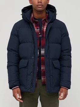 Image of Tommy Hilfiger Down Fill Padded Jacket - Desert Sky, Desert Sky Size M Men
