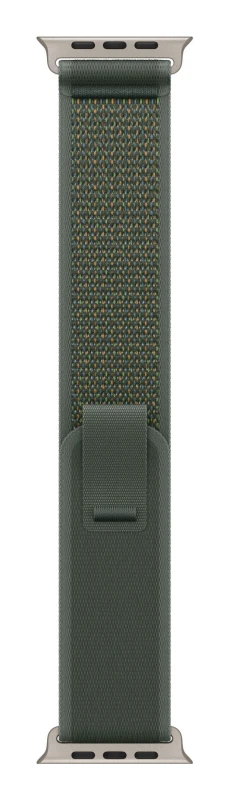 Image of Apple Apple 49mm Green Trail Loop - M/L - Natural Titanium Finish MXTP3ZM/A