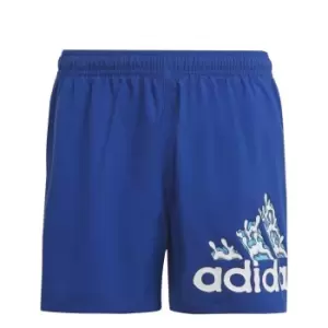 Image of adidas Aarn Kai Shorts Juniors - Blue