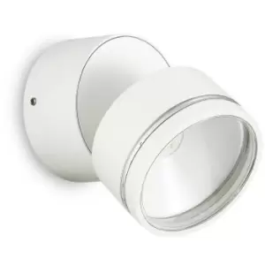 Image of Ideal Lux Omega Round Single Spotlight White IP54 3000K