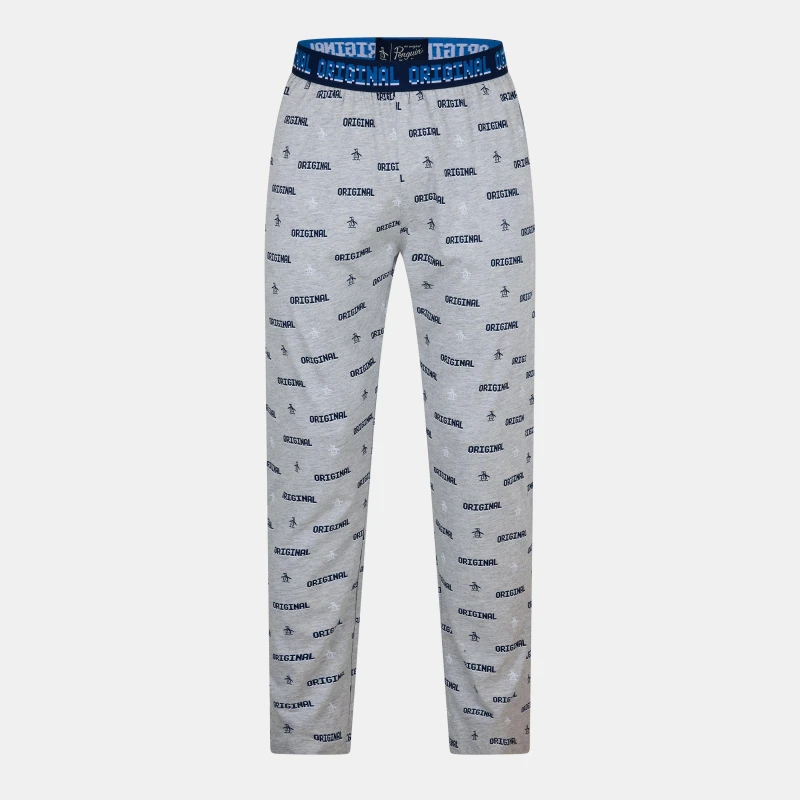 Image of Original Penguin Original Penguin Men Lounge Grey Pyjamas Bottoms Size: large Grey L Male 5056395823873
