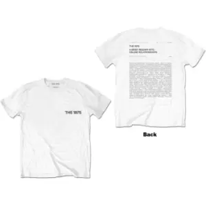 Image of The 1975 - A Brief Inquiry Unisex XX-Large T-Shirt - White