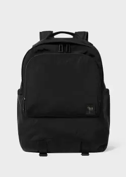 Image of Ps Paul Smith Black Recycled Polyester Backpack