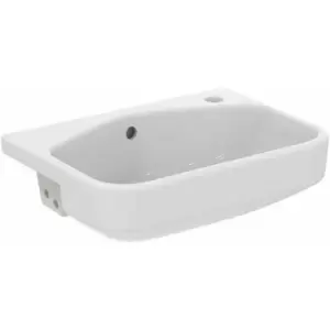Image of I.Life s Semi Countertop Washbasin 500mm Wide - 1 Tap Hole - Ideal Standard