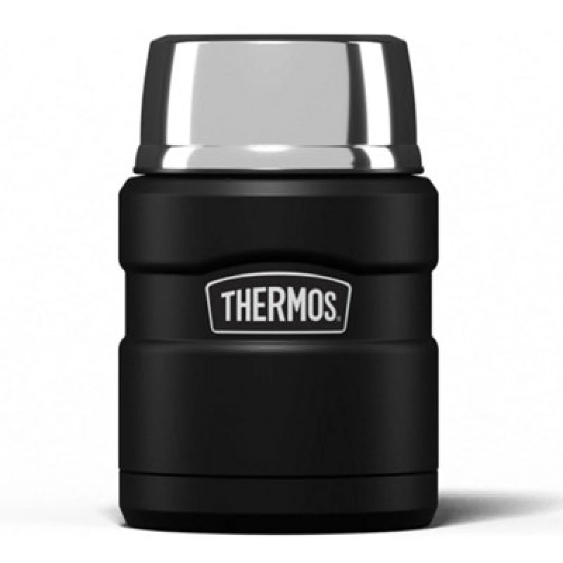 Image of Thermos Stainless Steel King Food Flask, 470ml Matt Black