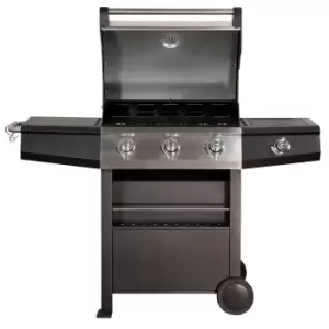 Image of Zanussi Zgbbq3B01-c 3 Burner Gas Bbq With Side Burner With Cover