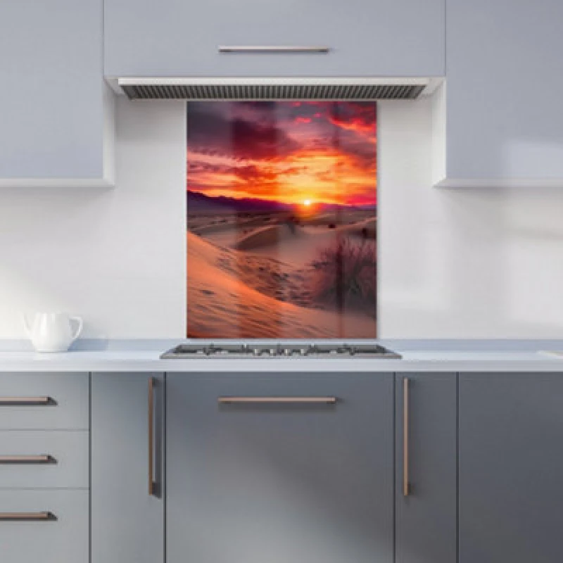 Image of Warren Reed Designer Sunset In The Desert Kitchen Splashback