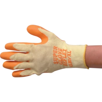 Image of 8602 Reflex Palm-side Coated Yellow/Orange Gloves - Size 8