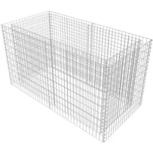 Image of Gabion Raised Bed Steel 180x90x100cm Silver Vidaxl Silver