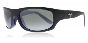 Image of Maui Jim Surf Rider Sunglasses Black / Blue 261 Polariserade 65mm
