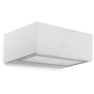 Image of LEDS C4 Nemesis LED 70x170mm Outdoor LED Up Down Light White, Opal IP65 10.5W 2700K