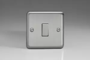 Image of Varilight Classic 1 Gang 2 Way Rocker Switch (Single XS1D) - Matt Chrome - XS1D