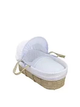 Image of Clair De Lune Stars & Stripes Palm Moses Basket - Blue