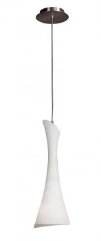 Image of Ceiling Pendant 1 Light E27, Satin Nickel