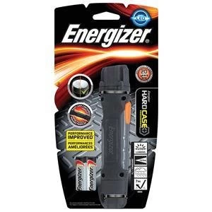 Image of Original Energizer Hard Case Professional 2AA Weatherproof LED Torch Black Grey with 2 x AA Batteries EMEA Region