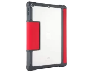Image of Dux 10.5" iPad 5th and 6th Generation Folio Tablet Case Red Grey Magnetic Closure