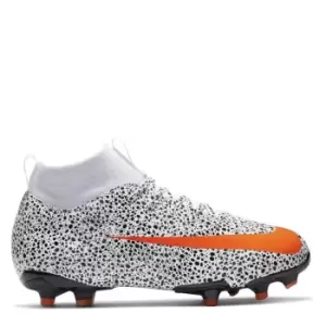 Image of Nike Mercurial Superfly Academy DF Junior FG Football Boots - Silver