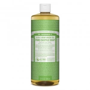 Image of Dr Bronner Org Green Tea Castile Liquid Soap 946ml