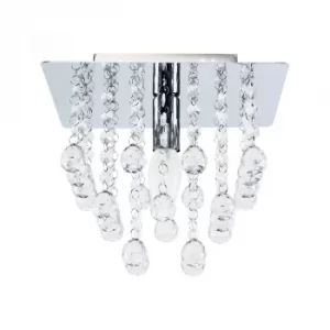 Image of Hesketh Small Square Flush Ceiling Light