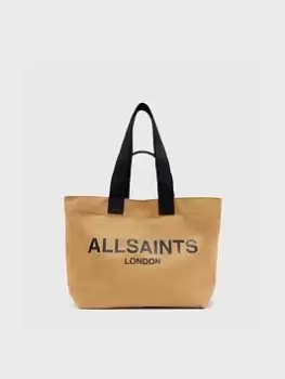 Image of Allsaints Ali Canvas Tote Bag - Palisade Tan/Black