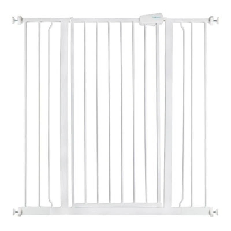Image of Safetots Extra Tall Metal Safety Gate Pressure Fit, 100.8Cm - 108.4Cm, White, 104Cm In Height, Extra Tall Baby Gate