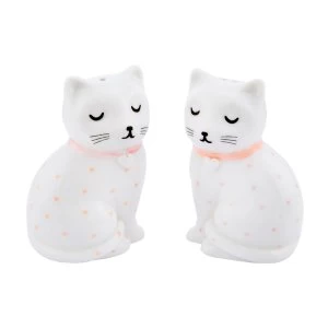 Image of Sass & Belle Cutie Cat Salt & Pepper Shaker Set