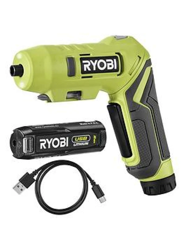 Image of Ryobi Ryobi - usb Lithium Pivoting Screwdriver Kit (1 x 2.0Ah) 4V RSDP4-120G 5133005958