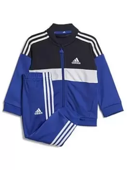 Image of Boys, adidas Sportswear Infant Tiberio Tracksuit - Navy, Size 9-12 Months