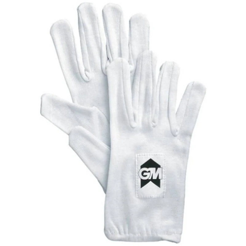 Image of Gunn And Moore Mens Cotton Batting Glove Inners in White White Male One Size