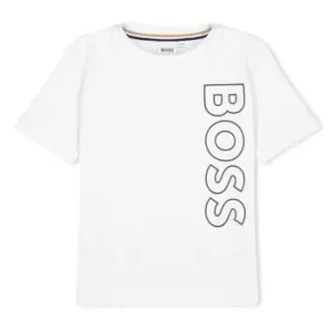 Image of Boss Large Logo T-Shirt - White