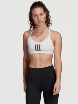 Image of Adidas All Me 3 Stripe Mesh Bra