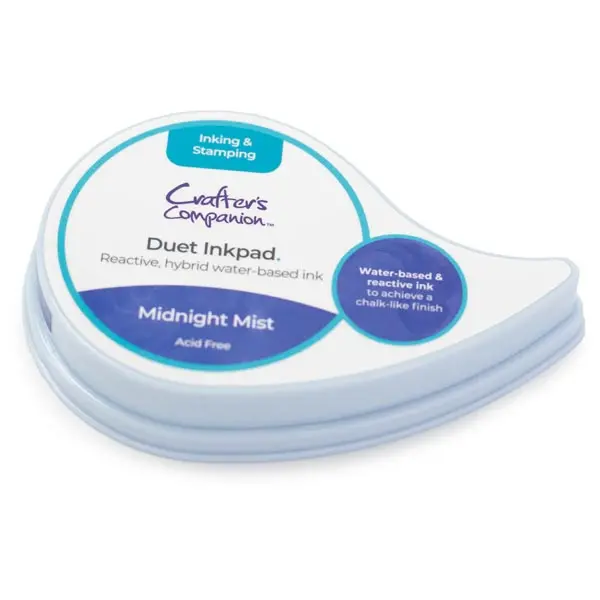 Image of Crafter's Companion Duet Hybrid Ink Pad Blue Midnight Mist