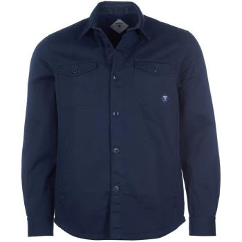 Image of Barbour Beacon Twill Overshirt - Navy NY91