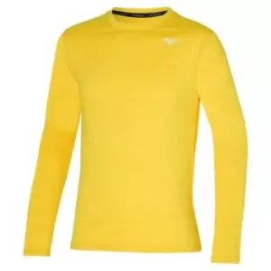 Image of Mizuno Impulse Mens Long Sleeve Running Top - Yellow