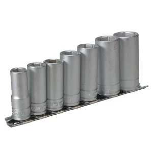 Image of Teng M3807 Socket Clip Rail Set of 7 Metric 3/8in Drive